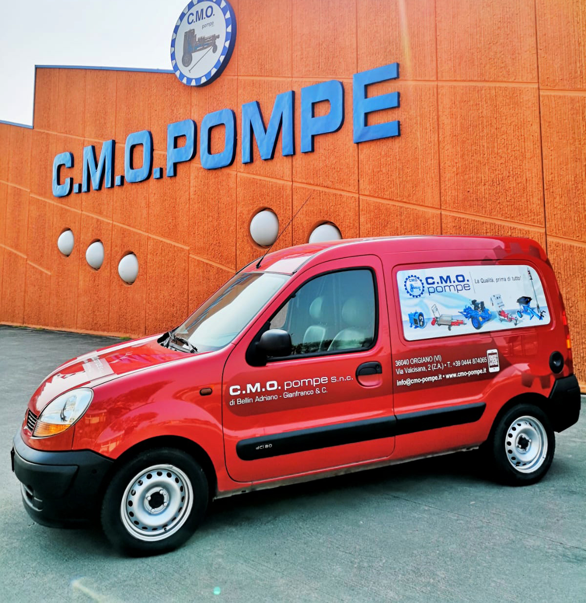 CMO pompe decorazione furgone